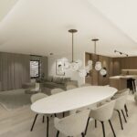 Interieurarchitect België inrichting limburg woning render eetkamer woonkamer