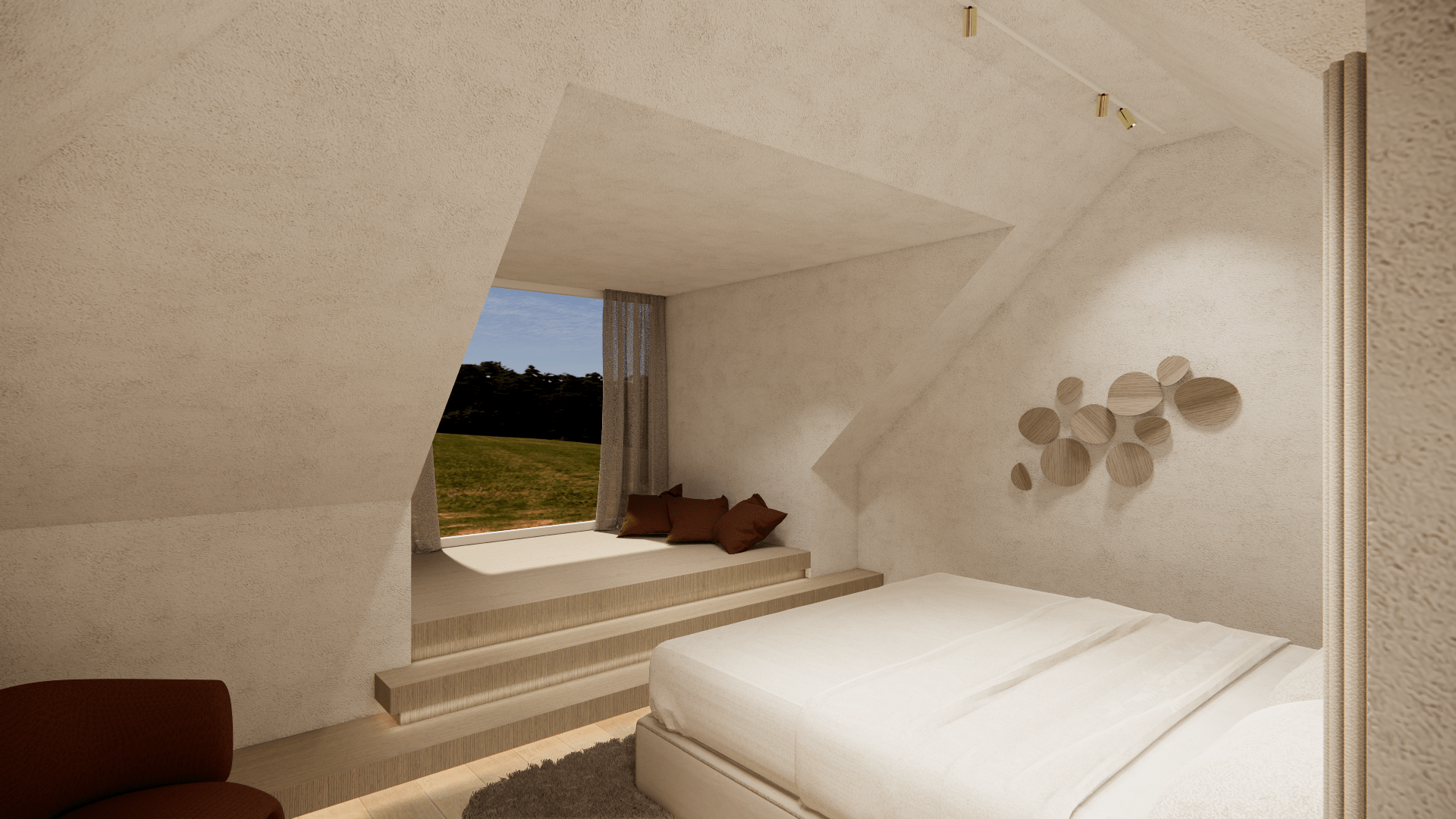 Interieurarchitect België inrichting limburg render slaapkamer