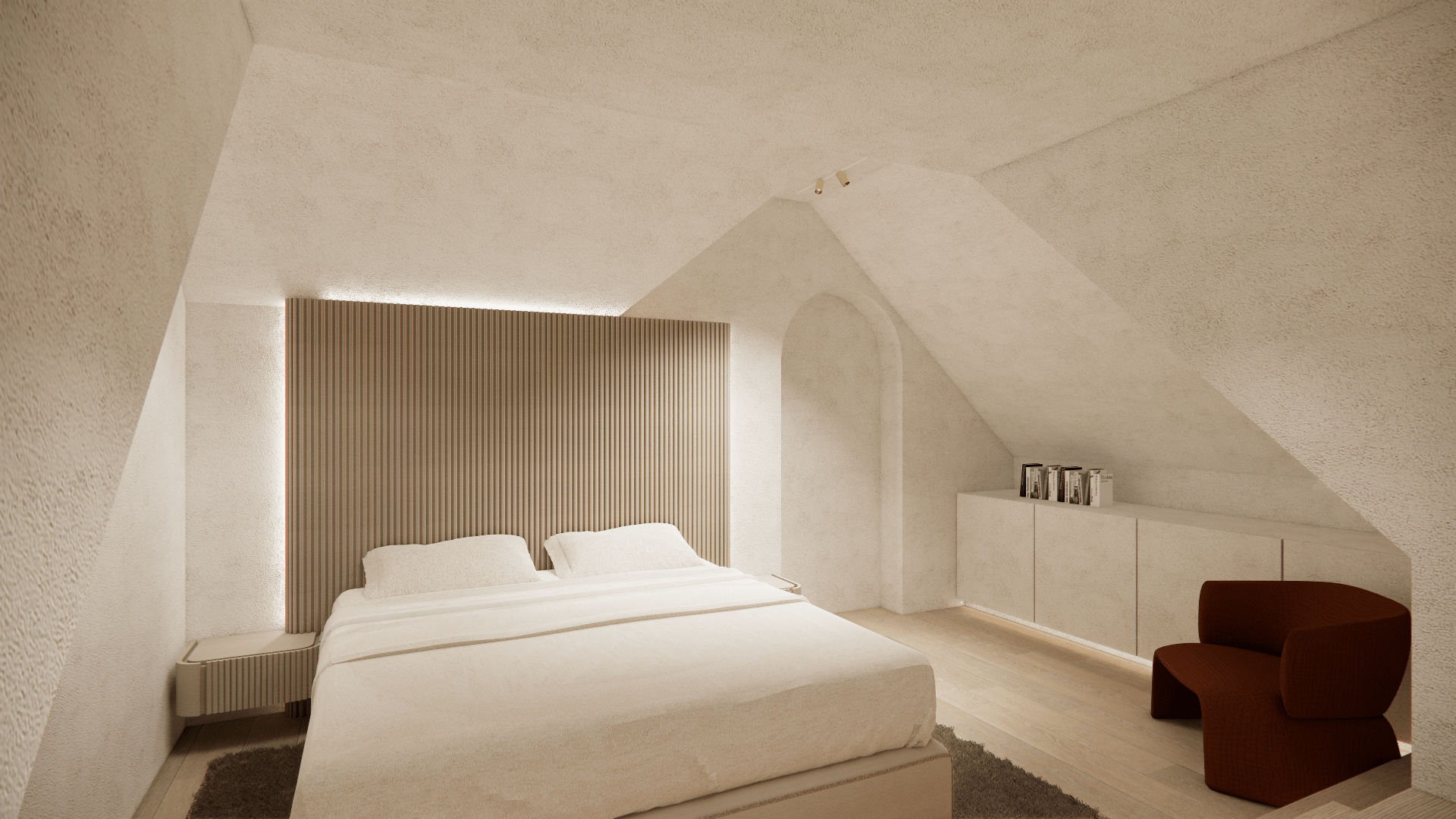 Interieurarchitect België inrichting limburg render slaapkamer