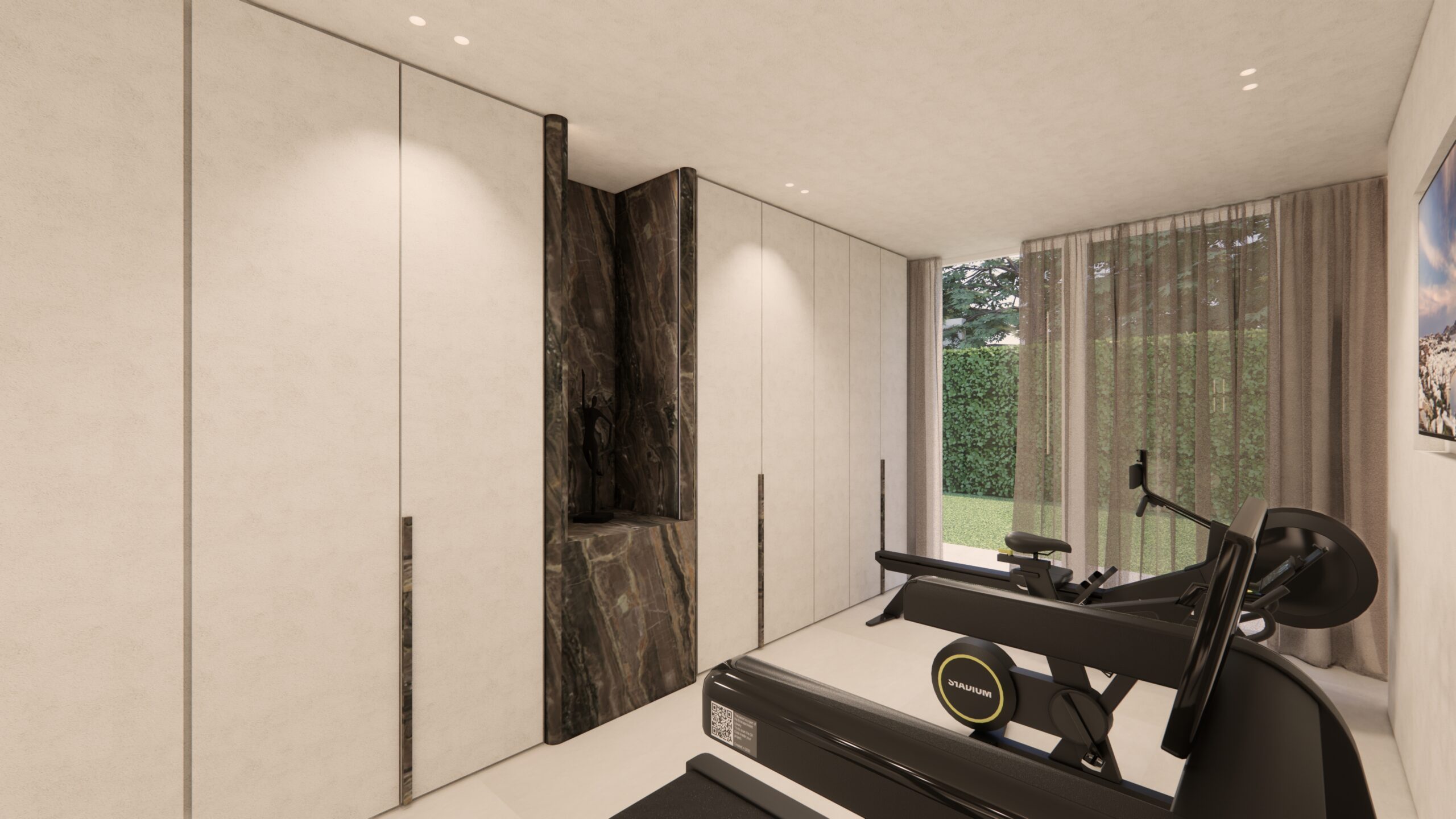 Interieurarchitect België inrichting limburg render fitness