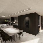 Interieurarchitect België inrichting limburg woning render keuken keukenontwerp