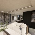 Interieurarchitect België inrichting limburg woning render zithoek woonkamer